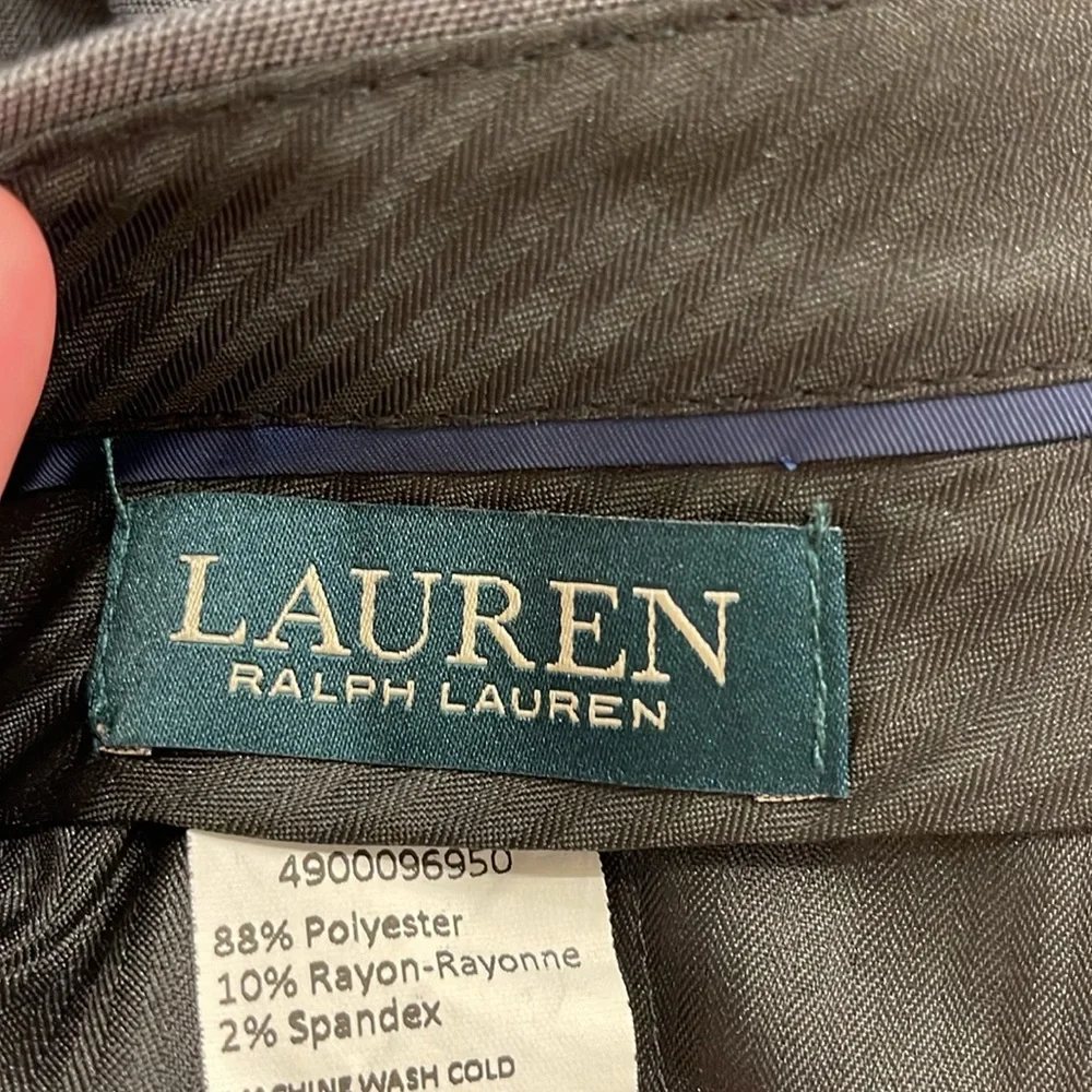 Lauren By‎ Ralph Lauren Suit Separates Pants. Size 34W • 30L. Gray.